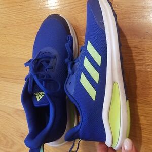 Adidas Kids Sneakers in Blue with Green Highlights